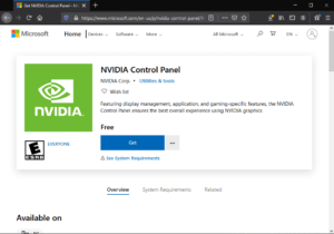 nvidia control panel windows 10 no change