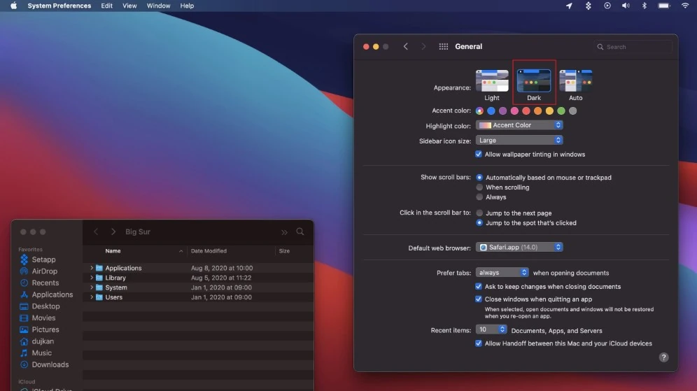 How to make mac dark mode on-off 1 dark mode in mac