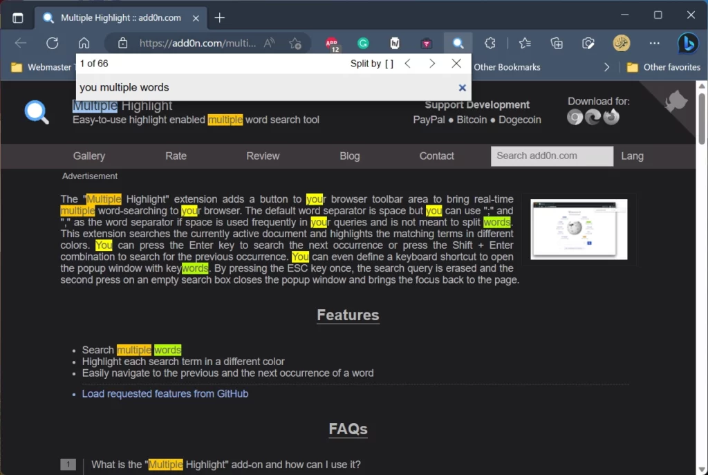 How to Search a Website for a Specific Word 2 search multiple words with extension