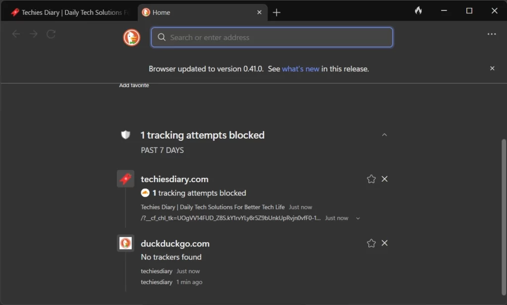 How to Get a DuckDuckGo Invite Code for the Windows Browser App 9 tracker brocking history